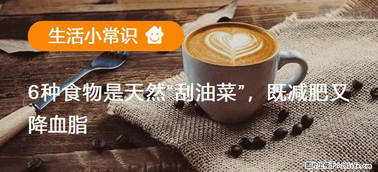【生活小常识】6种食物是天然“刮油菜”,既减肥又降血脂 - 茂名生活资讯 - 茂名28生活网 mm.28life.com